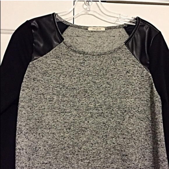 Faux leather accent dress/tunic - Picture 2 of 4